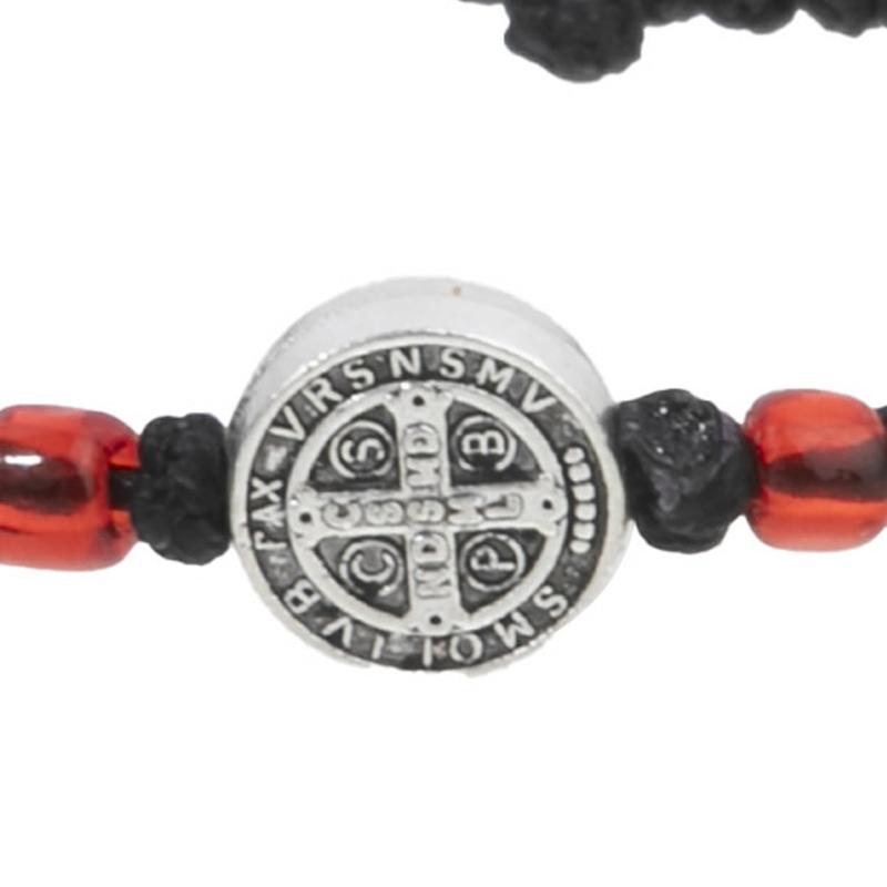 Handwoven Adjustable Crucifix Braided Rope Bracelet Ensures Perfectly Fit and Comfort for Daily Religious Activities