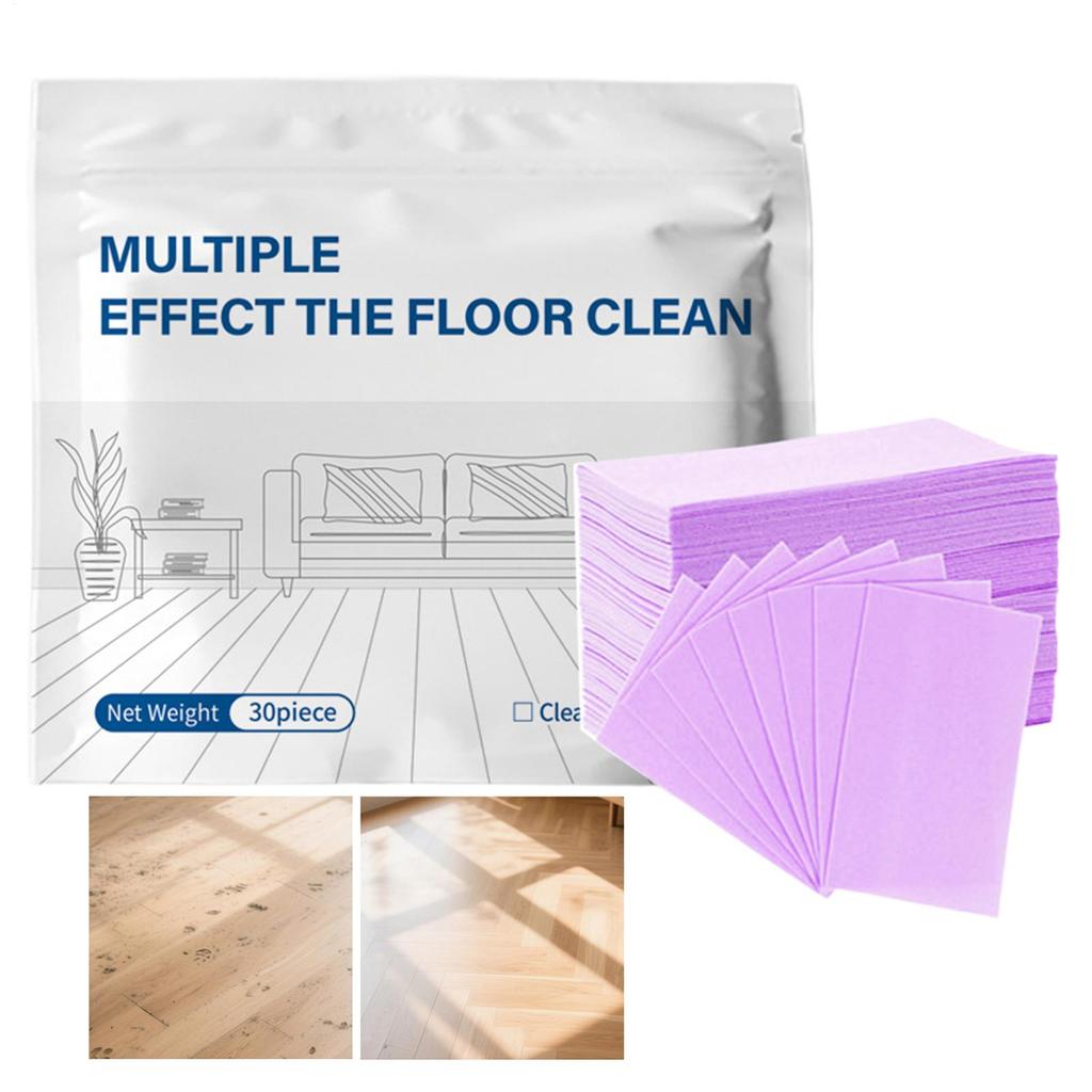 Floor Cleaner Tablets 30PCS Water-Soluble Sterilizing Fragrant Bathroom Kitchen Deodorant Dirt Toilet Cleaning Sheet