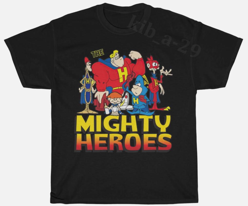 

The Mighty Heroes 90s Vintage TV Nostalgia Retro TShirt S5XL Men Women Unisex Unisex T-Shirt XXXL