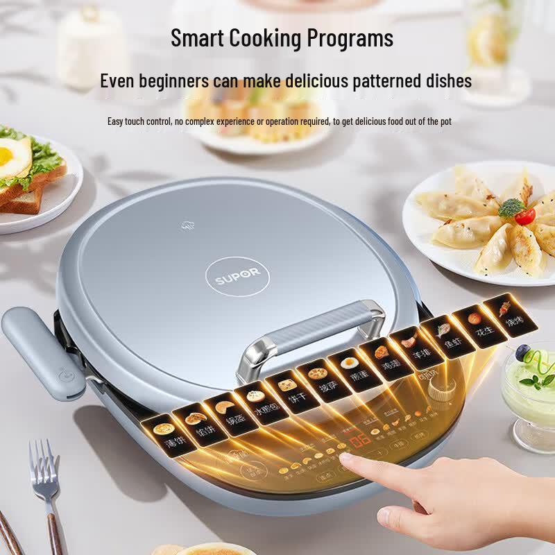 Supor 34cm Double-Sided Electric Griddle with Removable Plate CN plug (adapter included)