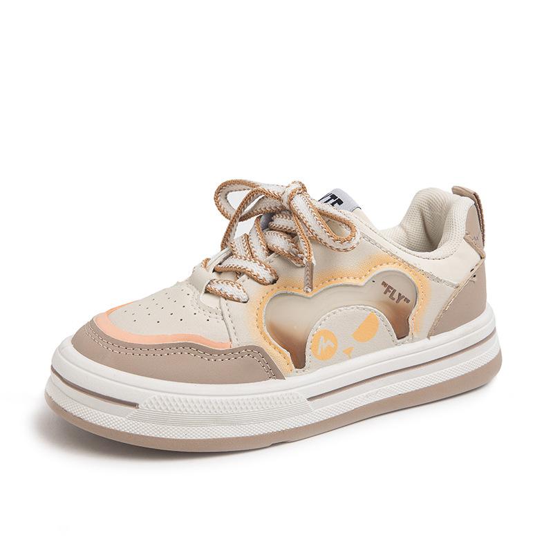 Children's board shoes spring and autumn 2025 new boys' sports shoes soft sole fashion casual shoes breathable girls' running shoes