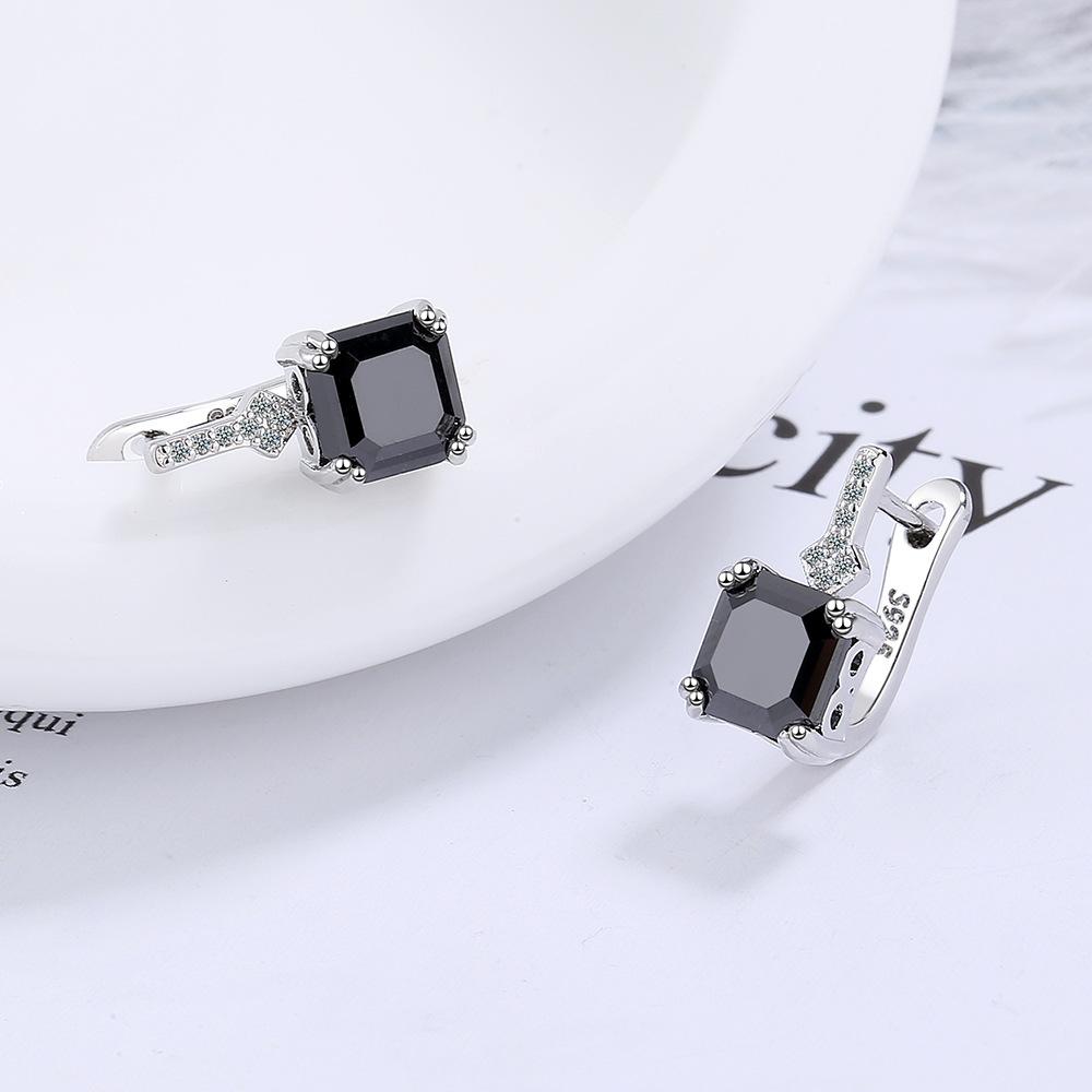 925 Sterling Silver Hot Snake AAA Zircon Stud Earrings For Women Exquisite Student Girlfriend Jewelry Accessories Wedding PartyGood product