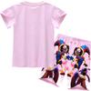 92700 Kids Girls The Amazing Digital Circus Printed T-shirt Shorts Clothes Sets