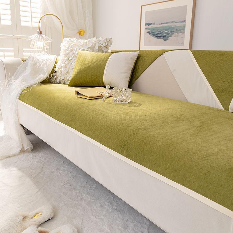 Sofa Cushion Plush Sofa Cover Universal In Autumn And Winter  New Sofa Towel Cover Cloth Anti-Cat Paw Seat Cushion