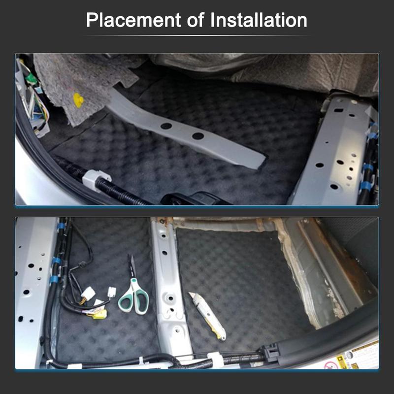 X Autohaux 2-10mm Thickness Car Sound Mat Deadener Heat Auto Noise ulation Deadening Mat Closed Cell Foam Sticker 100-500CM