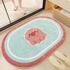Imitation Cashmere Bathroom Floor Mat Toilet Toilet Toilet Door  Absorbent Foot Mat Household  Carpet