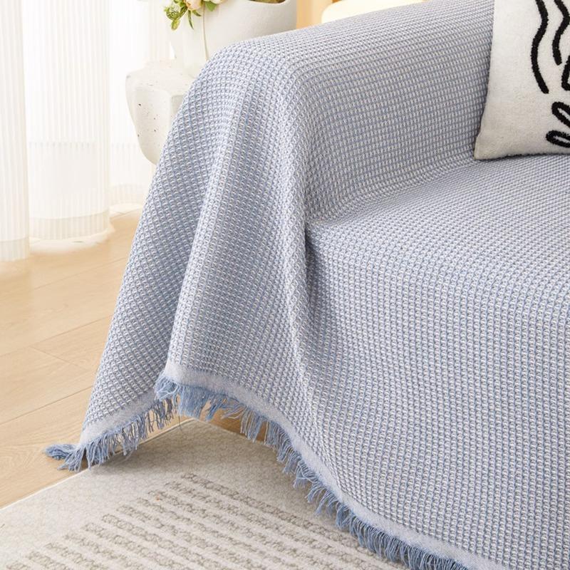 Prosop de Sofa din Bumbac și In Culoare Solidă Simplu Modern Pânză Husă de Sofa All-Inclusive Universal Pat și Mic Dejun Universal Perna de Sofa
