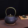 tea Kettle Teapot Japanese Style Durable 1.2L Capacity Anti Scalding Handle Exquisite Decoration for All Stovetop Kitchen
