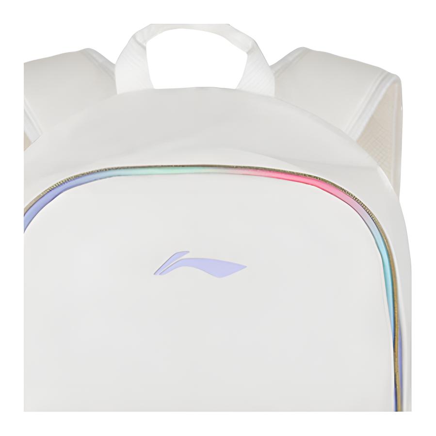Li Ning Polyester Backpack Regular Women's White & Purple ABSV313-37