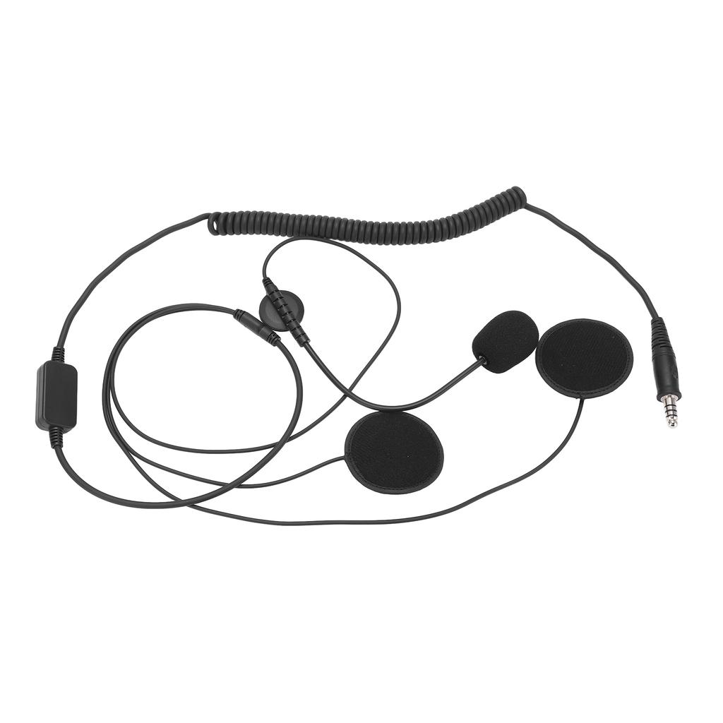 Hjelm Headset Mikrofon Bærbar Dynamisk Støyreduksjon 2 Meter Skjøteledning Heldekkende Hjelm