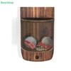 Wandmontierter Holzflaschenöffner - Rustikaler Bieröffner mit Kapselauffänger für Hausbar & Küche