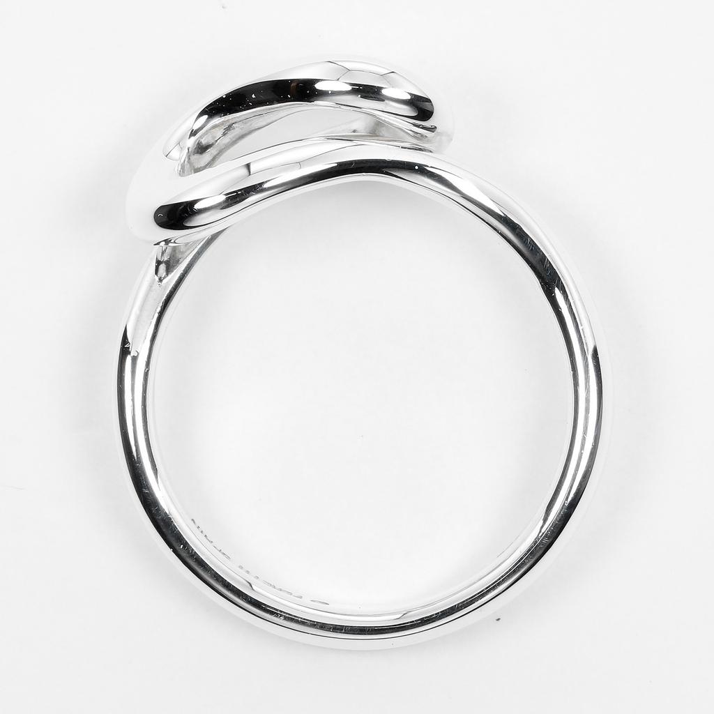 TIFFANY&Co. Open wave Ring Silver925 #4.9(US Size) 3.2g Women Used