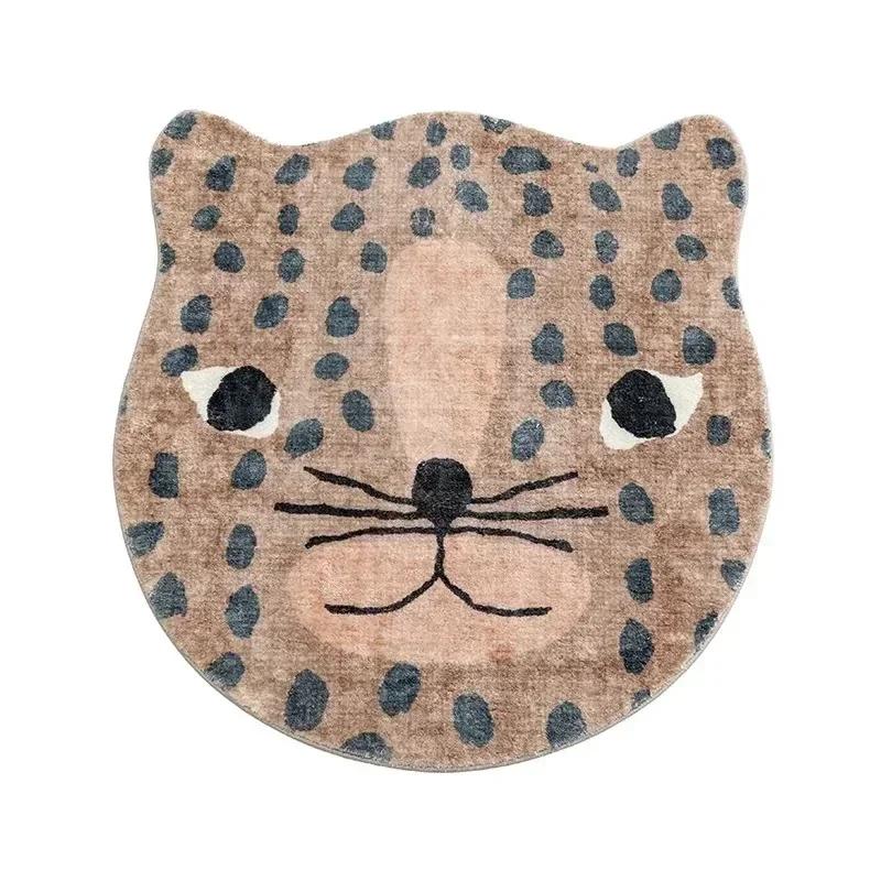 Shaped Children's Bedroom Carpets Home Decor Light Luxury Fashion Minimalist Cute Cartoon IG Soft Bedside Polyester Rugs