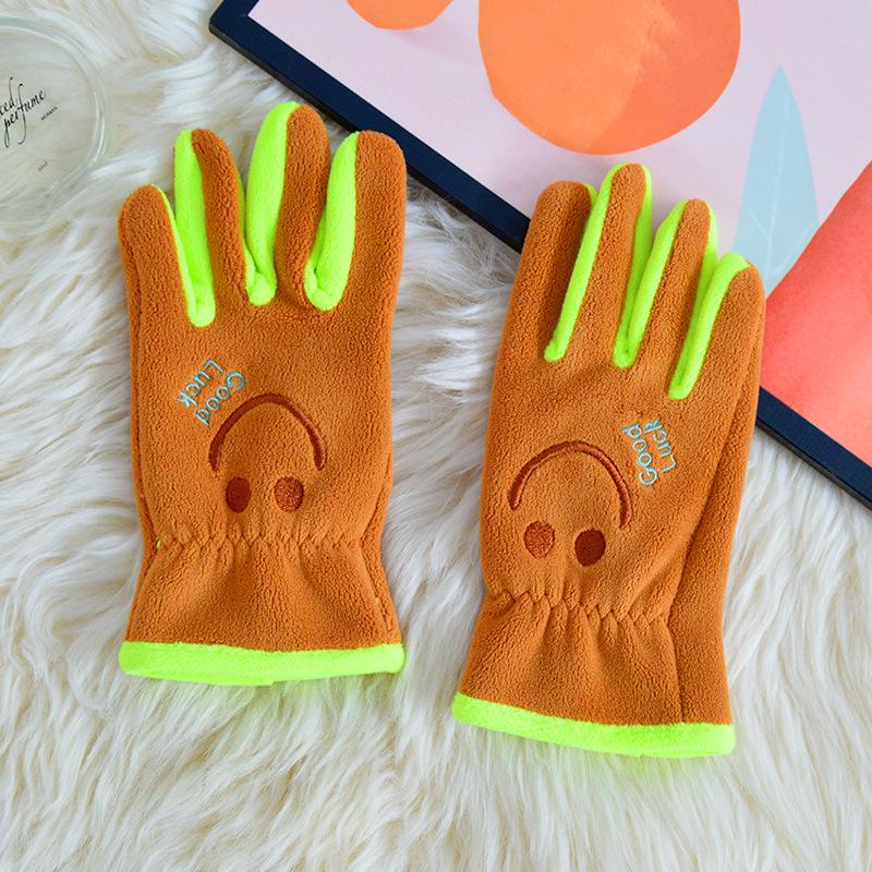 Süße Cartoon Kinder Winter Warme Handschuhe Polarfleece Verdickt Mädchen Jungen Vollfinger Fäustlinge Für Kinder Outdoor-Handschuhe