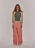 SOME PLACE Two-Color High-Neck Half-Zip Line Knit T-Shirt [Gray]