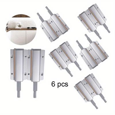 6 Stück Push-to-Open-Türriegel, magnetische Push-Verriegelungen, selbstklebend, strapazierfähig, Touch-Magnetverschluss für Türen, Schränke, Schubladen, Kleiderschränke, Küchentüren
