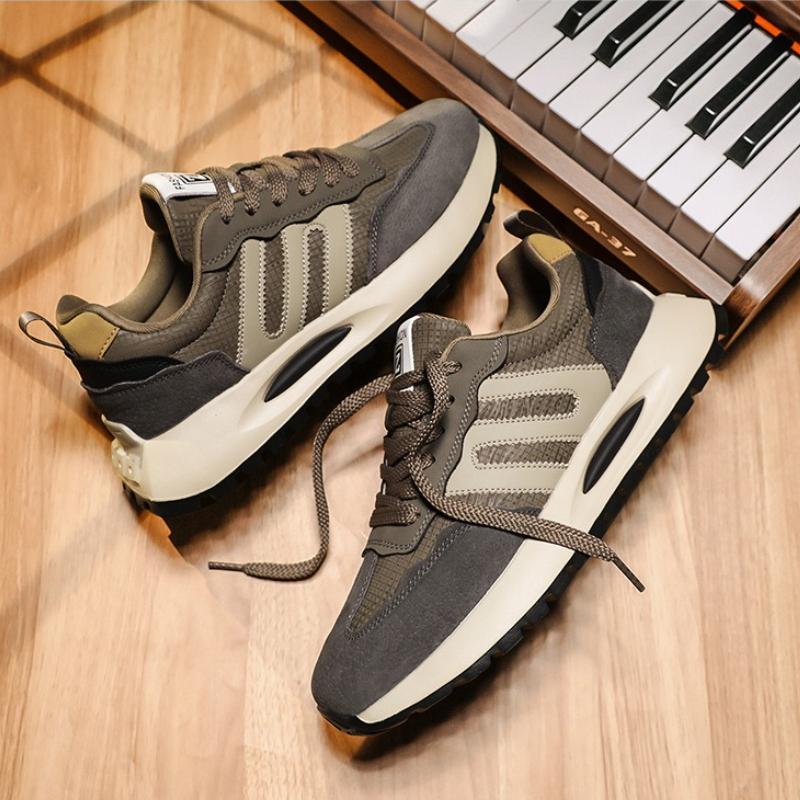 Spring New Men's Running Shoes Lightweight Flat Walking Shoes 2025 All-match Fashion Casual Shoes Outdoor Designer Tenis Hombre