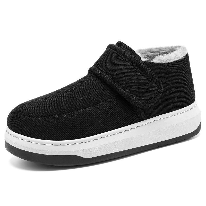 

Men s Shoes for Autumn and Winter Wear Plus Velvet Warm Thick Cotton Shoes 39 чёрный