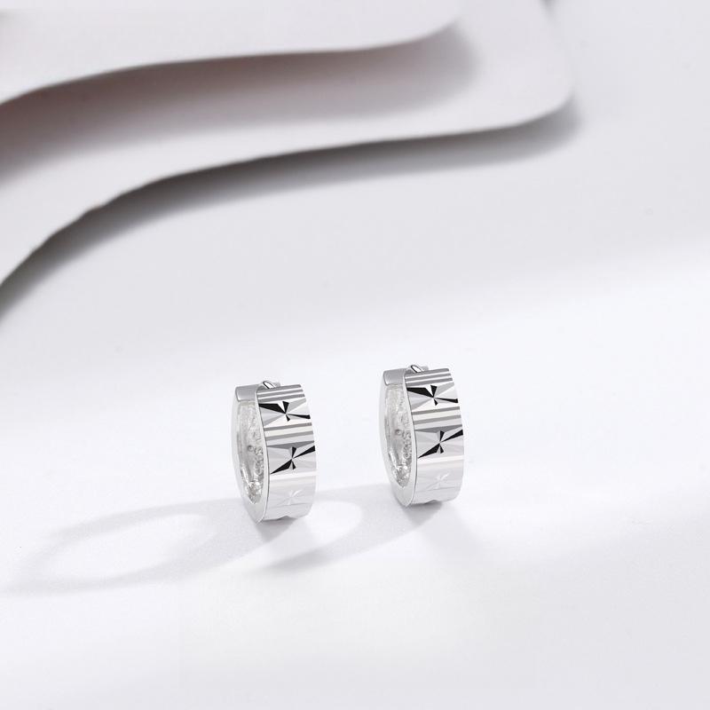 Shiny Sparkling Car Flower Ear Buckle Korean Style Simple Versatile Earrings