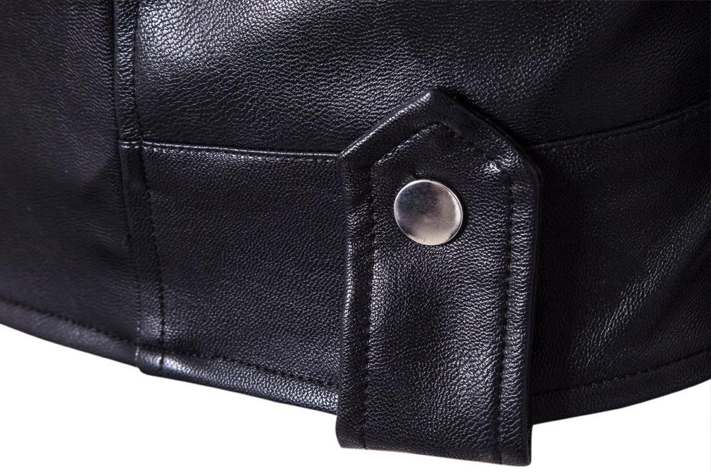 (Simple Flavor) Riders Jacket Motorcycle Jacket Men's Faux Leather Short