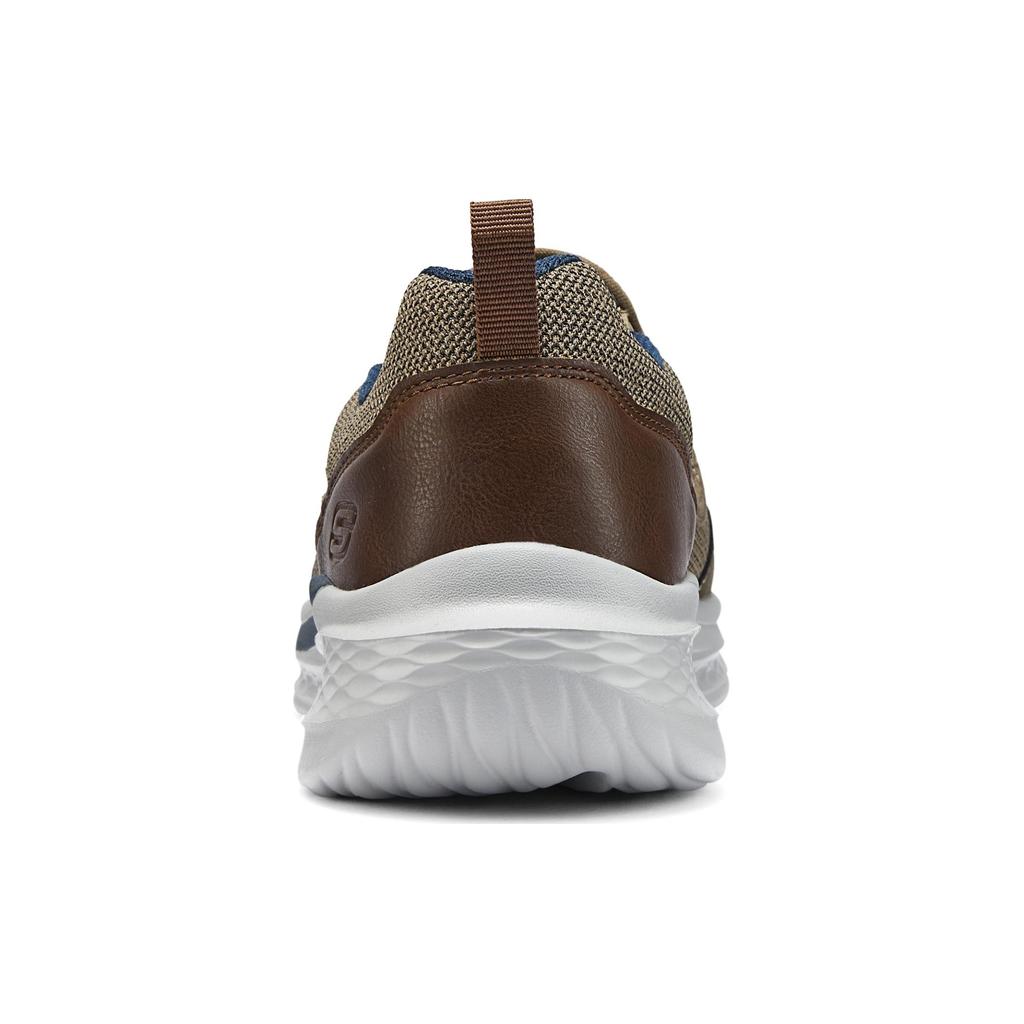 Skechers Versatile Comfortable Simple Low-Top Lifestyle Casual Shoes Men sneaker Gray Brown 210808-TPE