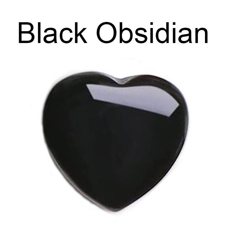Heart-Shaped Natural Crystal Gemstone Pendant (20mm)