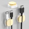 3 Pcs 3-in-1 Cord Organizer Spring Clip Holder Small Desk Cable Organizer Clips Adhesive