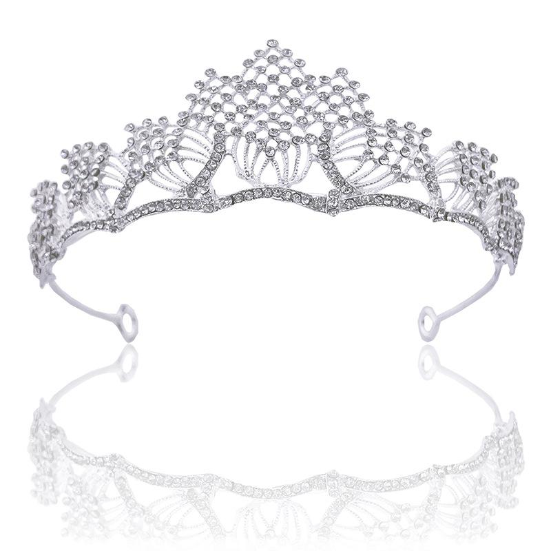 Neue Hochzeitskrone Kopfbedeckung Braut Grand Luxuriöse Strass Hochzeit Abendessen Hochzeit Stil Krone