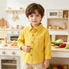 Boys' Long Sleeve Color Shirt Korean Casual Top for Everyday Wear