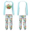 Familienpassendes Christmas Print Langarm-Schlafanzug-Set für Eltern und Kinder