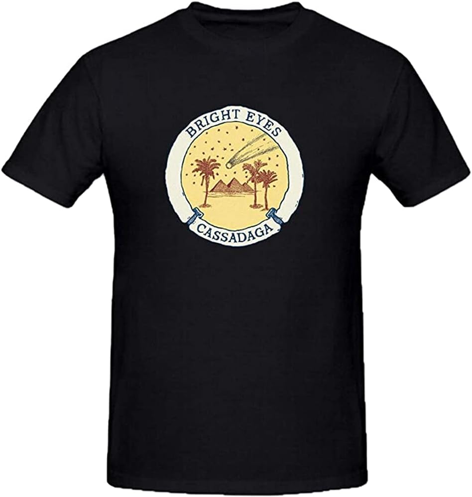 Bright Eyes Cassadaga T-Shirt Black Graphic Unisex Tee Shirt M чёрный