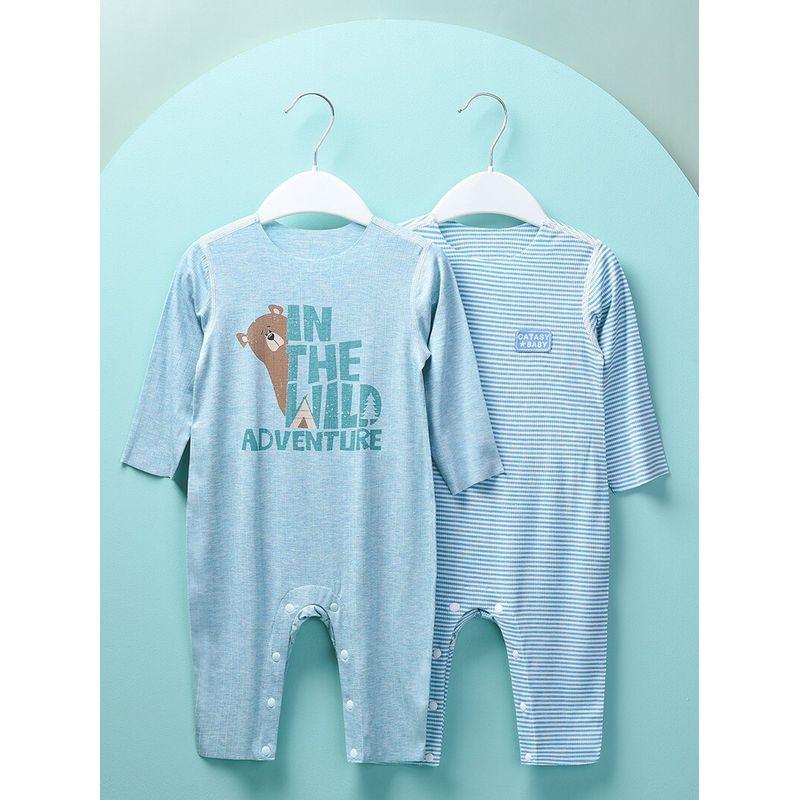 Modal Spring and Autumn Boneless Air Conditioning Baby Jumpsuit