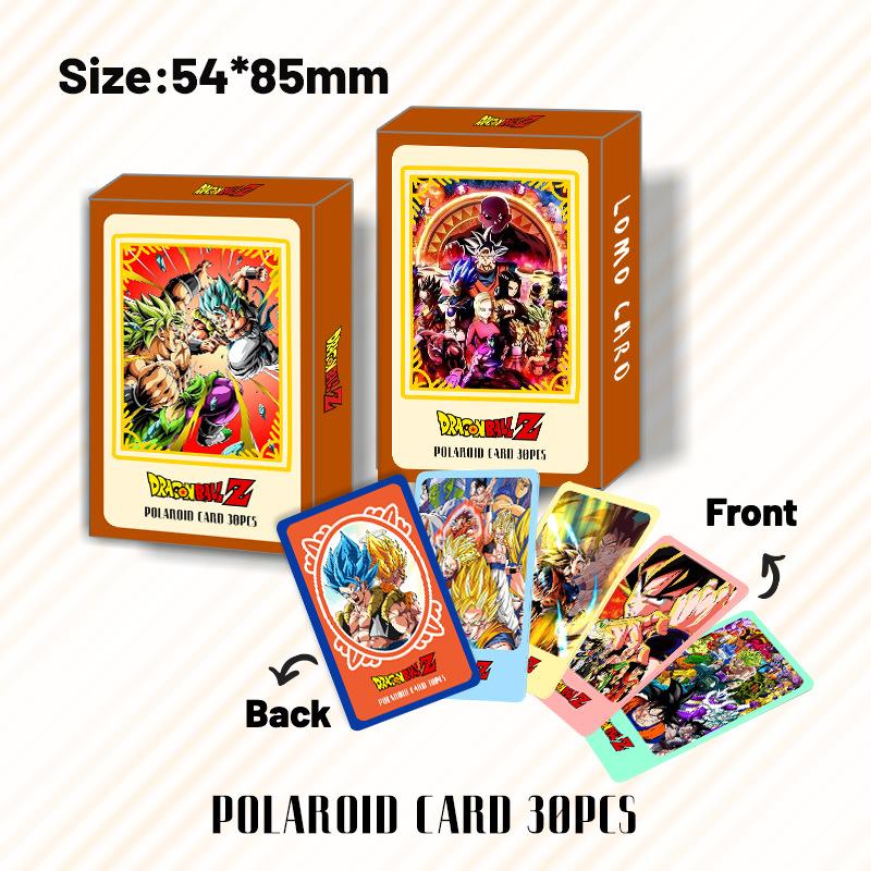 30 Cards Around The Anime Collection Super Sayajins Dragon Ball Z / Gt / Super Goku Lomo Card Boxed Children's Toy Gift