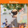 Adorable 2023 Christmas Dog Series Acrylic Christmas Tree Ornament For Car Decoration