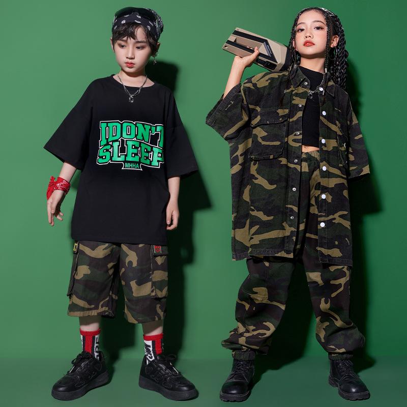 Girls' Japanese Street Style Jazz Dance & Hip-Hop Stage Costume