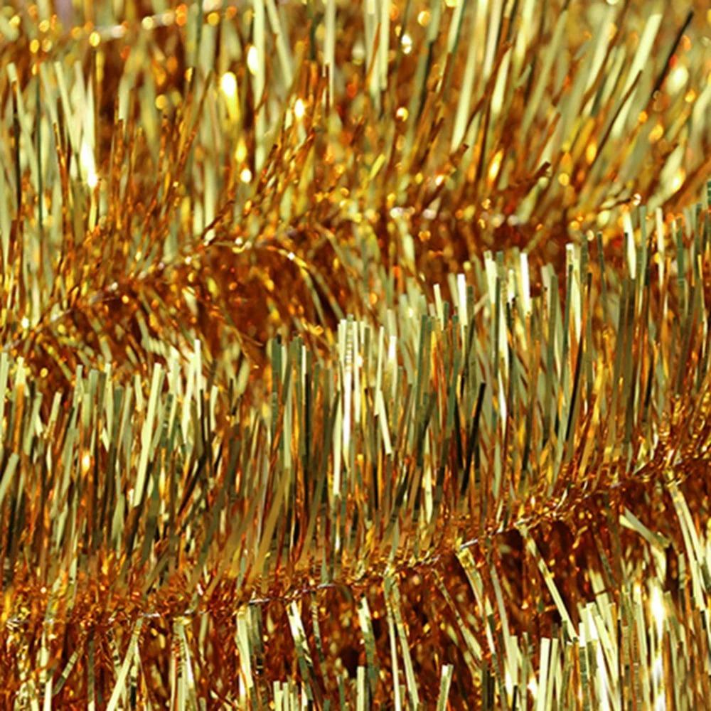 Multicolor Colorful Ribbon 1.5M Gold Silver Wire Home Decor Tinsel Hanging Rattan  New Year