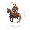 Acrylic Knight Ornament with Base 2D Collectible Craft Gift Decorative Table Centerpiece Desktop