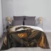 Genshin Impact Zhongli Blanket Flannel Textile Decor Anime Game Cartoon Portable Super Soft Throw Blanket for Home Car Quilt