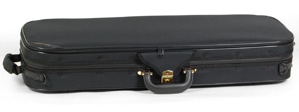 Super Light Oblong Violin Case (Square), Black