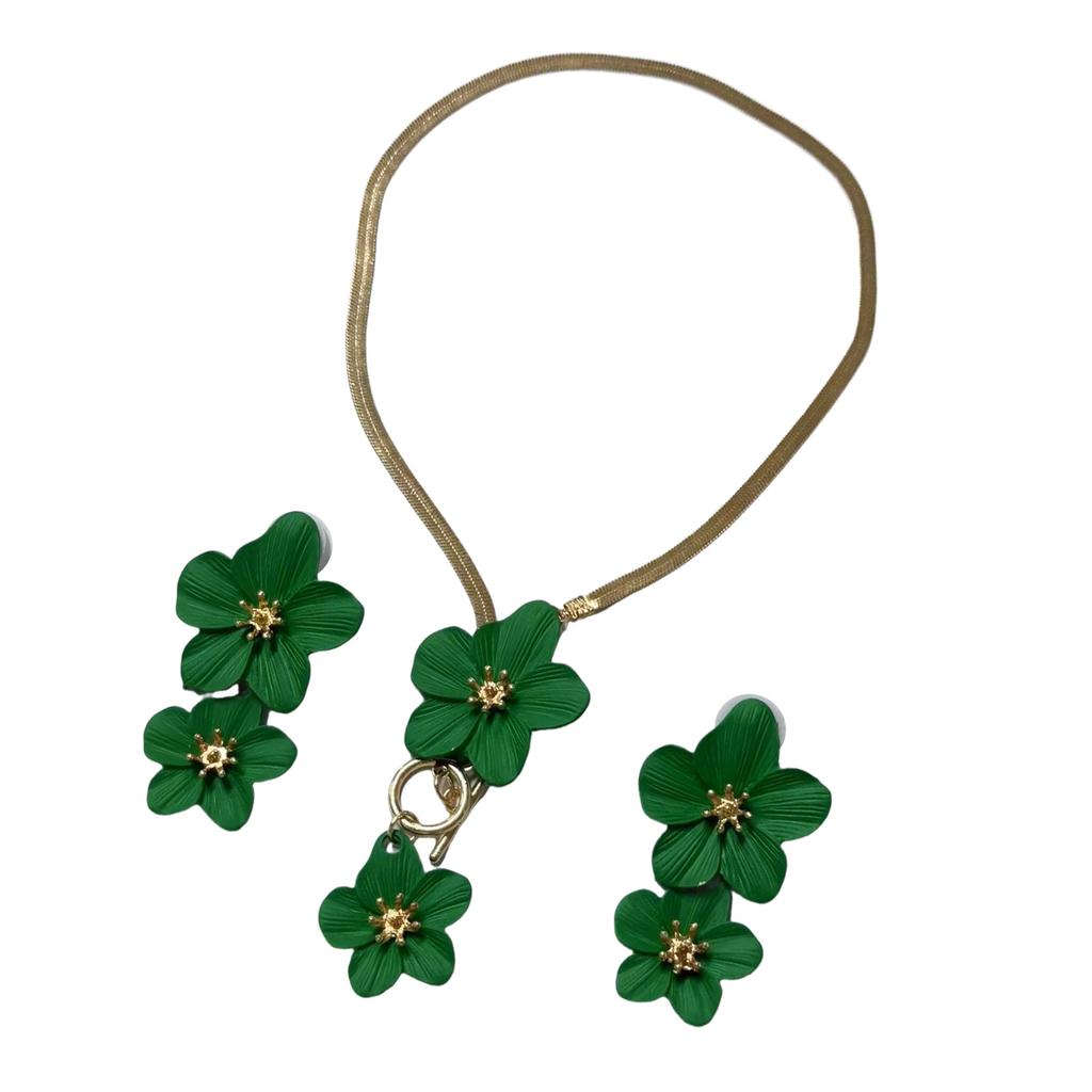 Elegant Floral Jewelry Set For Women Elegant Spring Summer Vacation Beach Essentials Alloy Lightweight Design