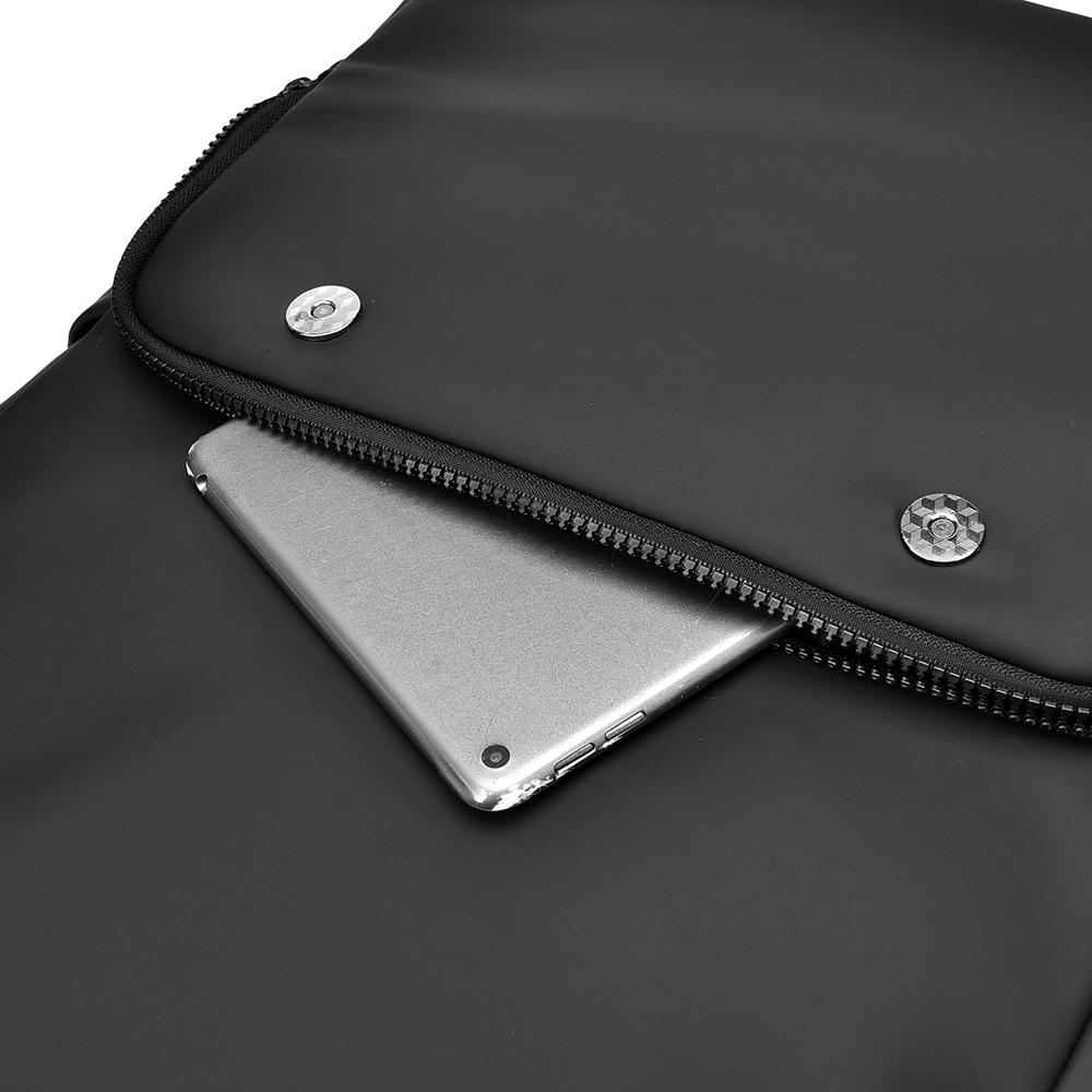 Large Capacity Commuter Backpack Men's Business Solid Color Backpack