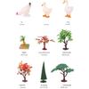 Realistic Farm Animal Figures Toy,42Pcs Farm Animal Figurines Playset Fences Frams Animal Cake Toppers Learning Toy Set