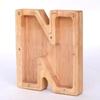 Wooden Letters Piggy Bank DIY Creativity Coin Banknotes Children's Money Box Funny Money Organizer Storage Box Home Decors