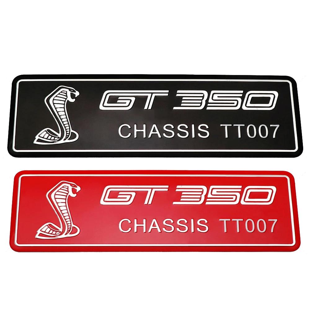 FETG4 Alloy GT350 GT500 Logo Car Body Emblem Rear Trunk Badge Sticker for Ford Shelby Fiesta Focus Mondeo Kuga Ranger Mustang Everest