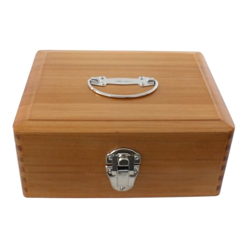 Benri Kobo Nakayama Wooden Stamp Box with Dividers for Corporate Use Holds Rubber Stamps Subject Stamps Name Stamps and Other Seals Size 3 194 6890₽