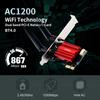 Dual Band PCIE WiFi Adapter WiFi 5 USB Wifi Adapter  for Computer/Phone/Tablet