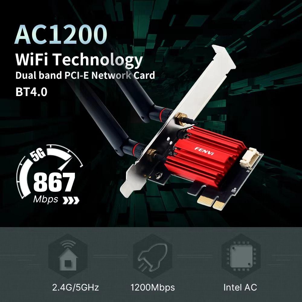 Dual Band PCIE WiFi Adapter WiFi 5 USB Wifi Adapter  for Computer/Phone/Tablet