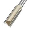 60mm Long 1/4 X 3/8 Inch Woodworking Straight Shank Dual Flute Router Bit Cutter