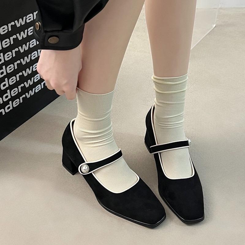 Hot Selling Women's Trendy 2025 New Style French Vintage Frosted Sandals Wide Track Single Shoes Comfortable Polyamide Sole Rubb