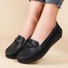 Women Flats Wedge Leather Fashion Comfortable Shoes Women Slip On Nurse Shoes Moccasins Outdoor Plus Size Tenis Feminino